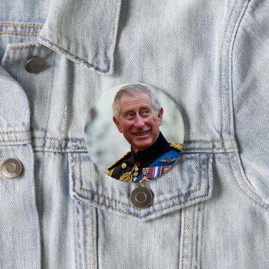 König Charles III. des Vereinigten Königreichs Button (Beispiel)