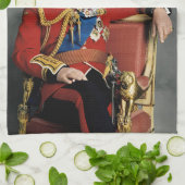 König Charles III Geschirrtuch (Gefaltet)