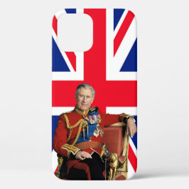 König Charles III. mit britischer Flagge Case-Mate iPhone Hülle