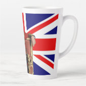 König Charles III. mit britischer Flagge Milchtasse (Rechts)