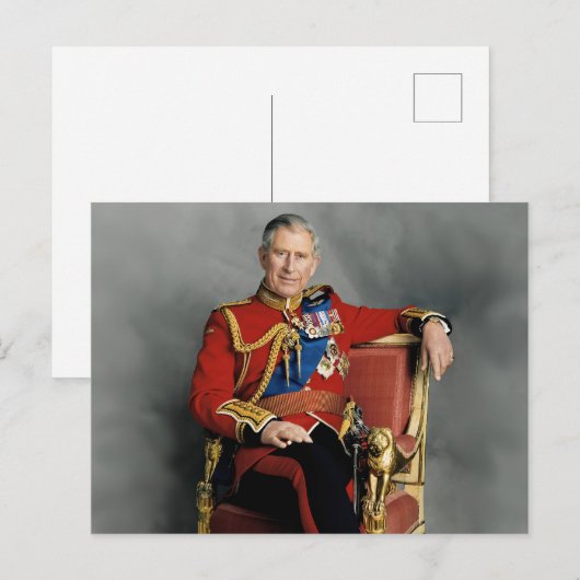 König Charles III Postkarte (Vorne/Hinten)