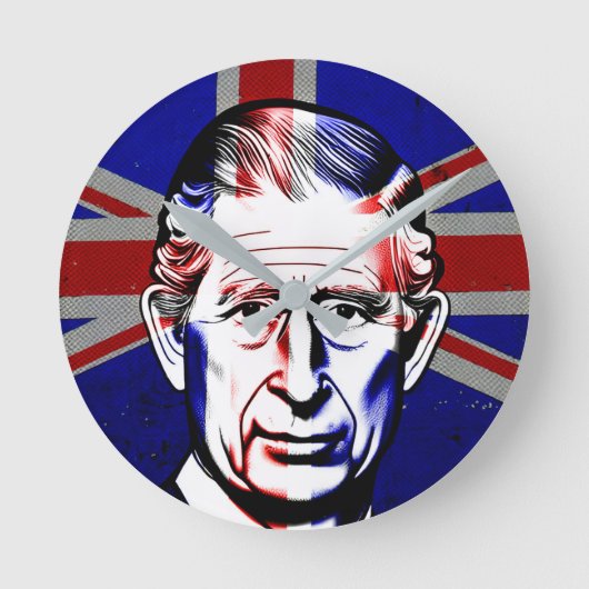 König Charles III Uhr (Vorderseite)