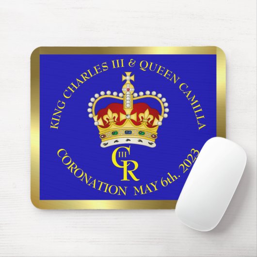 König Charles III. und Königin Camilla Mousepad (Mit Mouse)
