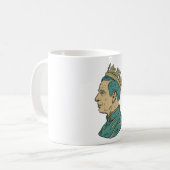 König Charles Kaffeetasse (Vorderseite Links)