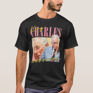 König Charles Retro-Ästhetik-Fan-Design 4 T-Shirt