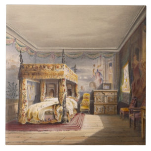 König Charles Room, Cotehele Haus, c.1830-40, Fliese