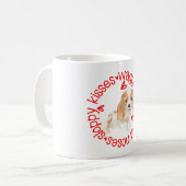 König Charles Spaniel, schlampige Küsse Kaffeetasse (Vorderseite Links)