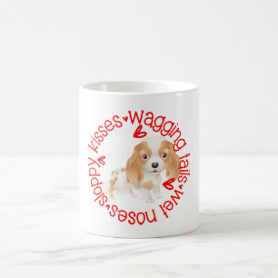 König Charles Spaniel, schlampige Küsse Kaffeetasse