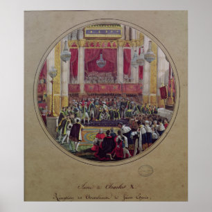 König Charles X empfängt die Ritter Poster