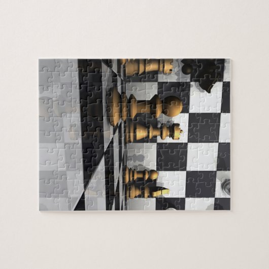 König Chess Play Puzzle (Horizontal)