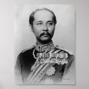 König Chulalongkorn Rama V von Thailand Poster
