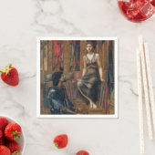 König Cophetua und die Beggar-Jungfrau (von Burne- Serviette (Beispiel)