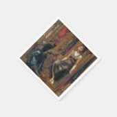 König Cophetua und die Beggar-Jungfrau (von Burne- Serviette (Ecke)