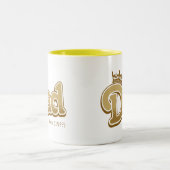 König Dad Zweifarbige Tasse (Mittel)