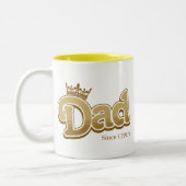 König Dad Zweifarbige Tasse (Links)