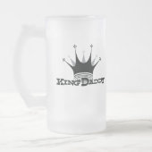 König Daddy Beer Stein Mattglas Bierglas (Links)