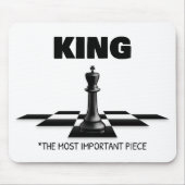 König das wichtigste Stück Mousepad (Vorne)