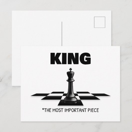 König das wichtigste Stück Postkarte (Vorne/Hinten)