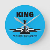König das wichtigste Stück Runde Wanduhr (Vorderseite)