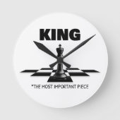 König das wichtigste Stück Runde Wanduhr (Vorderseite)