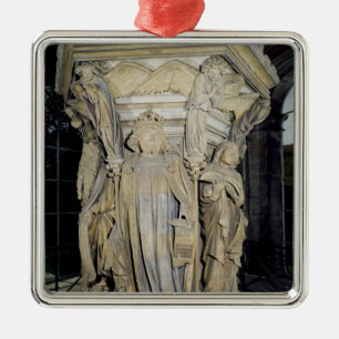 König David angegrenzt von Mosese und von Jeremia Silbernes Ornament