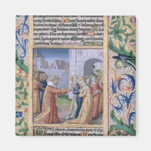 König David, der Bathsheba begehrt Magnet