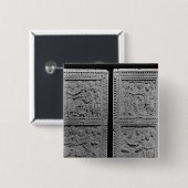 König David, der beauftragt und singt Button (Vorne & Hinten)