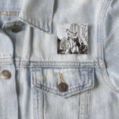 König David Playing der Lyre Button (Beispiel)