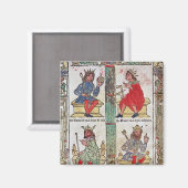 König David, Solomon, Luba und Turnis Magnet (Vorderseite/Rückseite)