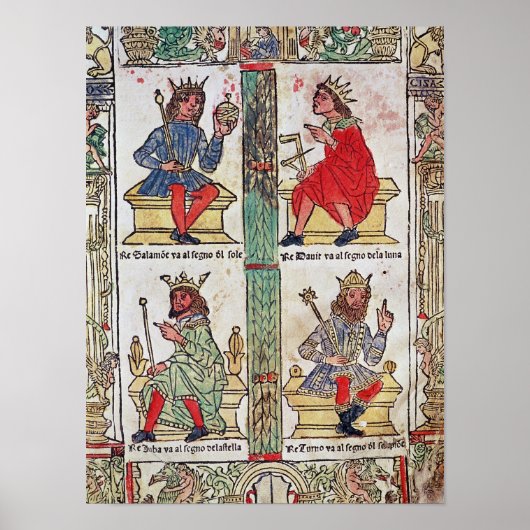 König David, Solomon, Luba und Turnis Poster (Vorne)