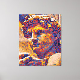 König David und Gott Leinwanddruck