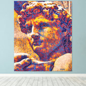 König David und Gott Leinwanddruck (Insitu (Holzboden))