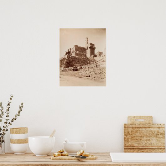 König Davids Zitadelle in Jerusalem Poster (Küche)