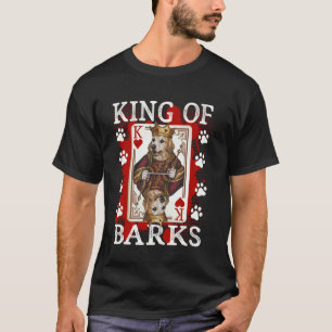 König der Barks Hearts Poker Golden Retriever T-Shirt