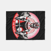 König der Berge Radrennfahrer Fleecedecke (Vorderseite (Horizontal))