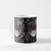 König der Bestien Gemälde von Alfred Fox Kaffeetasse (Vorderseite Links)