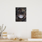 König der Bestien Gemälde von Alfred Fox Poster (Küche)