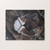 König der Bestien Gemälde von Alfred Fox Puzzle (Horizontal)