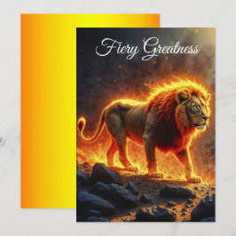 König der Bestien Löwe majestätisches Höllentier Einladung