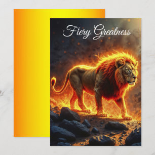 König der Bestien Löwe majestätisches Höllentier Einladung