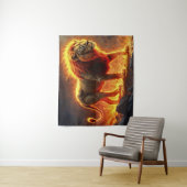 König der Bestien Löwe majestätisches Höllentier Wandteppich (Beispiel)