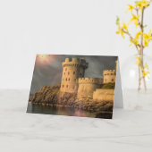 König der Burg Geburtstag Karte (Gelbe Blume)