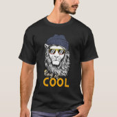 König der Coolen | Super Cooler Löwe mit Beanie un T-Shirt (Vorderseite)
