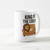 König der Couch Kaffeetasse (VorderseiteRechts)
