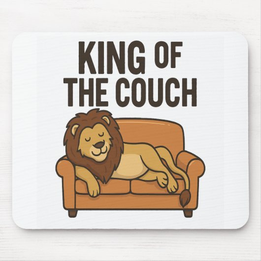 König der Couch Mousepad (Vorne)