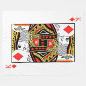 König der Diamanten Fleecedecke (Vorderseite (Horizontal))