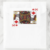 König der Diamanten - Rechteck-Aufkleber Rechteckiger Aufkleber (Tasche)