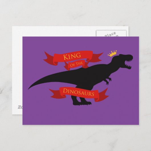 König der Dinosaurier Postkarte (Vorne/Hinten)