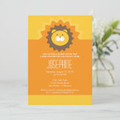 König der Dschungel-Babyparty-Einladung Einladung (Stehend Vorderseite)