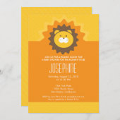 König der Dschungel-Babyparty-Einladung Einladung (Vorne/Hinten)